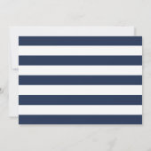 Carte à plat marine et blanche (Dos)