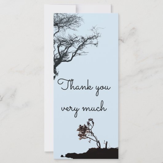 Carte à plat (merci) (Devant)