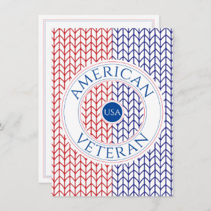 Carte à plat "Merci" AMERICAN VETERAN 4.5x6.25