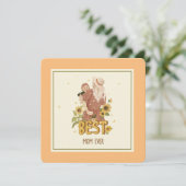 Carte à plat "Mère et fille au milieu des tourneso (Debout devant)