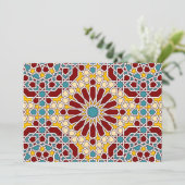 Carte à plat motif géométrique islamique (Debout devant)