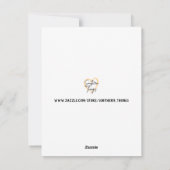 Carte à plat personnalisable Valentine's Day (Dos)