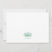 Carte à plat personnalisée "Thinking Girl" (Dos)