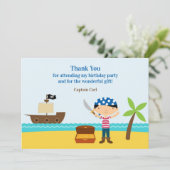 Carte À Plat Pirate Merci (Debout devant)