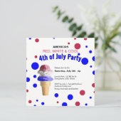 Carte à plat rouge, blanc et Cool (Debout devant)