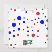 Carte à plat rouge, blanc et Cool (Dos)