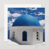 Carte à plat Santorin, Grèce (Devant / Derrière)