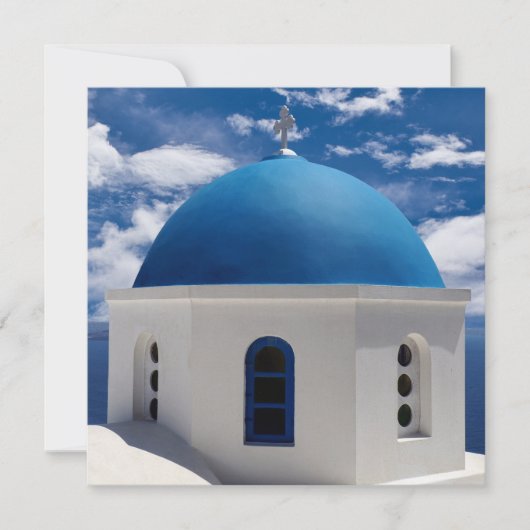 Carte à plat Santorin, Grèce (Devant)