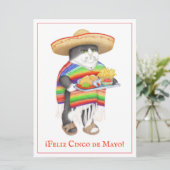 Carte à plat WENDELITO Cinco de Mayo 6,5x8,75 (Debout devant)