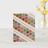 Carte à points colorés (Fleur jaune)