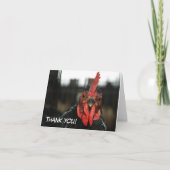 CARTE À POULET : Merci (Devant)