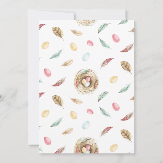 Carte À propos de Hatch | Baby shower de révélation de P (Dos)