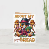 Carte A propos de mon pain d'épices Funny Noël urbain (Dos)