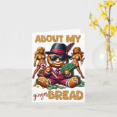 Carte A propos de mon pain d'épices Funny Noël urbain (Fleur jaune)