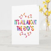 Carte A propos des années 80 (Fleur jaune)