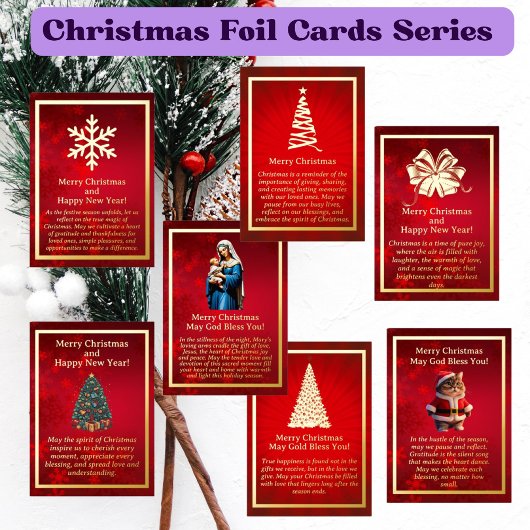 Carte à puce Arbre de Noël doré