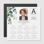 Carte à puce Eucalyptus 2025 Business Calendar (Devant / Derrière)