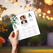 Carte à puce Eucalyptus 2025 Business Calendar