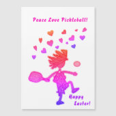 Carte à puce PEACE LOVE PICKLEBALL (Devant)
