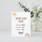 Carte à puce Sunshine Baby shower Mimosa Bar (Debout devant)