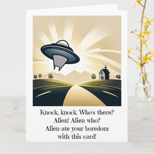 Carte à puce UFO Alien (Fleur jaune)