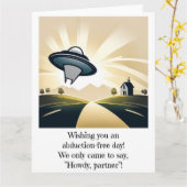Carte à puce UFO Alien (Fleur jaune)