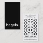 carte à punch bagels (Devant / Derrière)