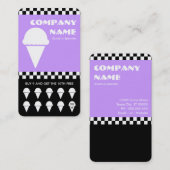 carte à punchcard rétro à vérificateurs de crème g (Devant / Derrière)