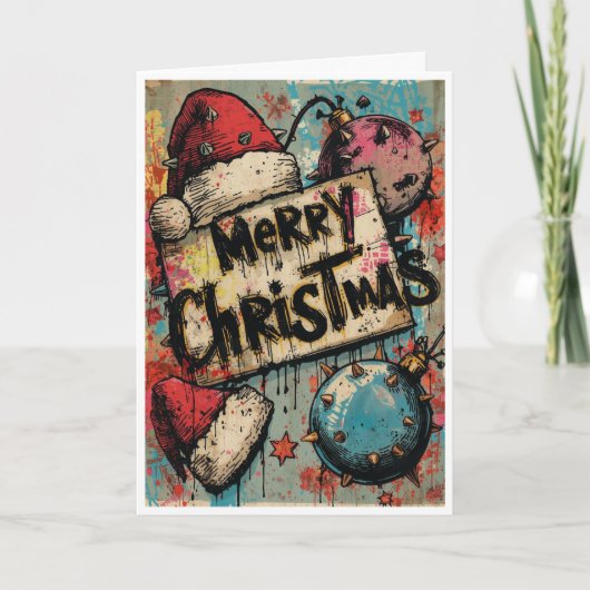 Carte A punk christmas card (Devant)