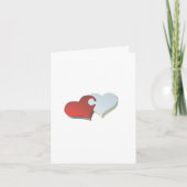 Carte à puzzle à deux coeurs (Devant)