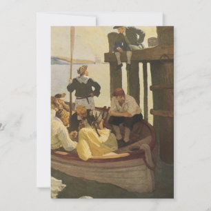 Carte À Queen's Ferry par NC Wyeth, Pirates Vintage