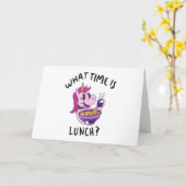 Carte À quelle heure est le déjeuner (Fleur jaune)