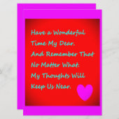 Carte À quelqu'un de spécial avec des mots pour leur dir (Devant / Derrière)