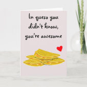 Carte À Queso Funny Mexicain Amour Anniversaire (Devant)