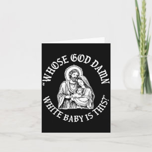 Carte À qui appartient ce bébé blanc de Dieu Funny Chris