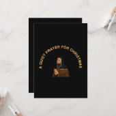 CARTE A QUIET PRAYER FOR CHRISTMAS (Devant/Arrière en situation)