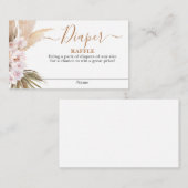 Carte à rabat à couche de graminées Pampas (Devant / Derrière)