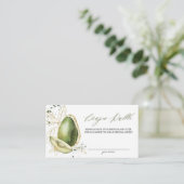 Carte à rabat Baby shower Avocado (Debout devant)