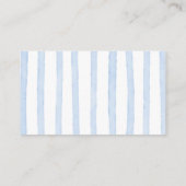 Carte à rabat Baby shower Blue Jean (Dos)