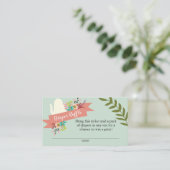 Carte à rabat Baby shower de couche de thé (Debout devant)