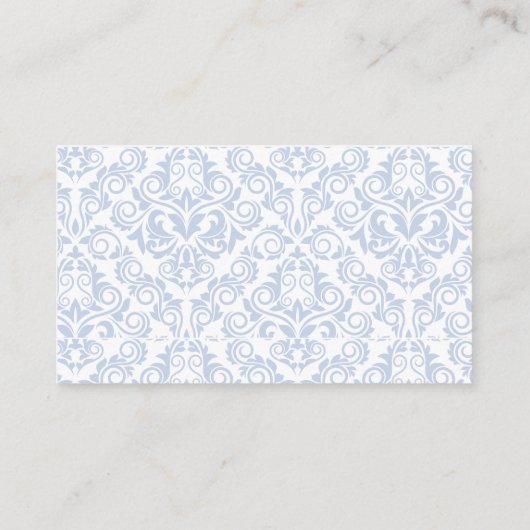 Carte à rabat Blue Hydrangea Diaper (Dos)