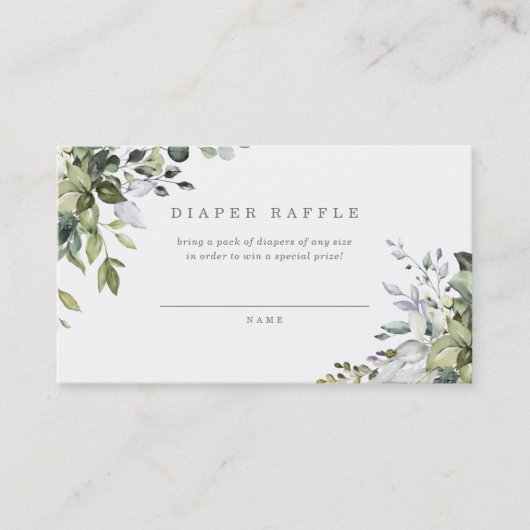 Carte à rabat Dusty Blue Florals (Devant)