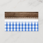 Carte à rabat Q pour bébé - Bleu (Dos)