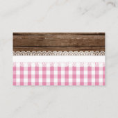 Carte à rabat Q pour bébé - rose (Dos)