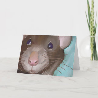 Carte à rat mignonne