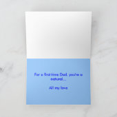 Carte Ă?re FÊTE DES PÈRES HEUREUSE AU MARI DE L'ÉPOUSE - (Intérieur)