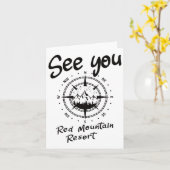 Carte À Red Mountain Resort Randonnée Vacances Ski (Fleur jaune)