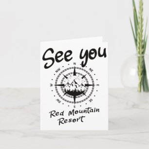 Carte À Red Mountain Resort Randonnée Vacances Ski