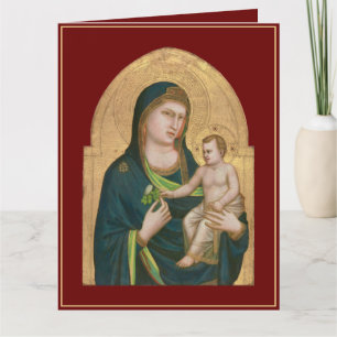 CARTE À REPASSER : MADONNA & ENFANT : GIOTTO : 133