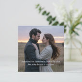 Carte A romantic sunset photograph love & séduction (Debout devant)